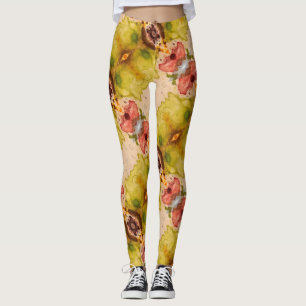 Leggings Légumineuses d'aquarelle dans les pantalons Abstra