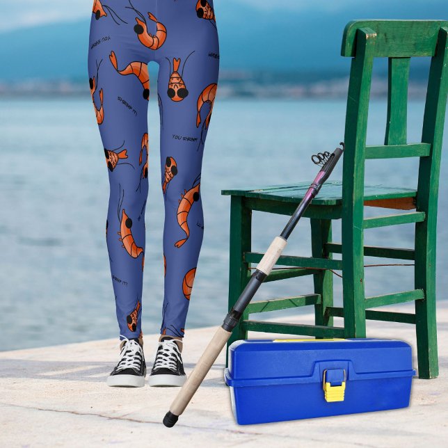 Leggings Légumineuses de crevettes aux fruits de mer (Going fishing? Shrimp leggings are the outfit for it.)