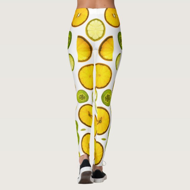 Leggings Légumineuses de fruits d'agrumes (Dos)