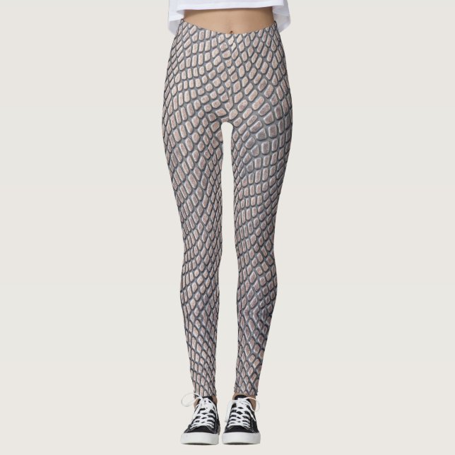 Leggings Légumineuses de peau de serpent (Devant)