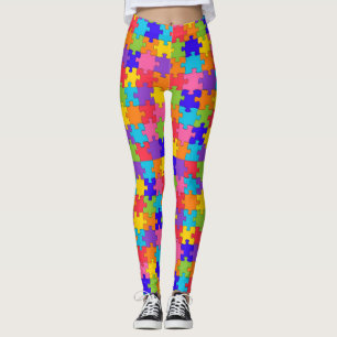 Leggings légumineuses de puzzle autiste