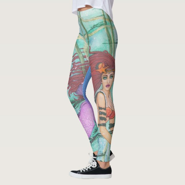 Leggings Légumineuses de sirène de la sphère maritime (Gauche)