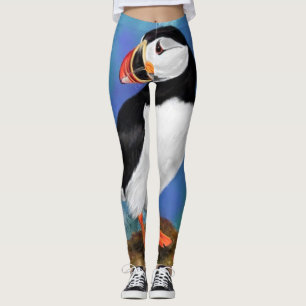 Leggings Légumineuses d'oiseaux de l'Atlantique - Peinture