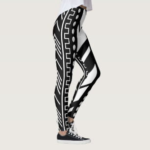 Leggings Légumineuses en tissu de boue africaine imprimées