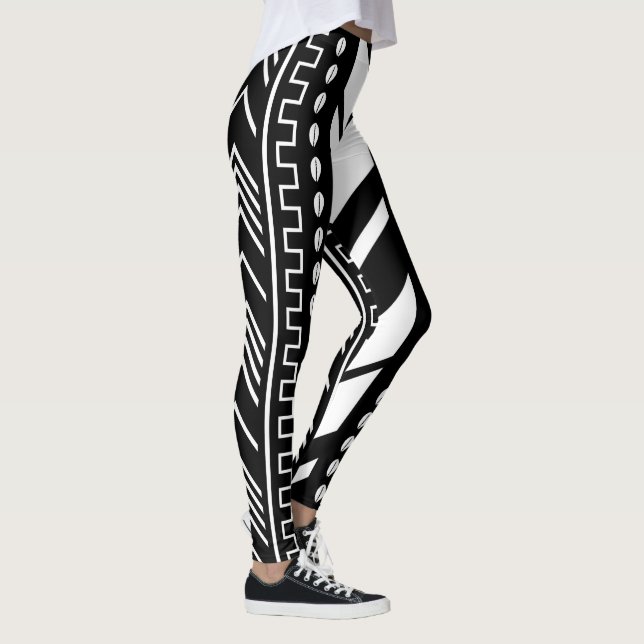 Leggings Légumineuses en tissu de boue africaine imprimées (Droite)
