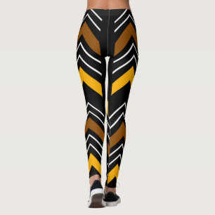 Leggings Légumineuses en tissu de boue africaine imprimées