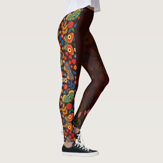 Leggings Légumineuses florales (Droite)