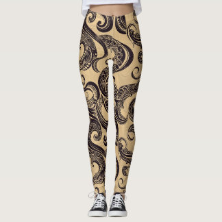Leggings Légumineuses motifs de tatouage