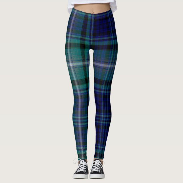 Leggings Légumineuses - Tarte bleue et verte (Devant)