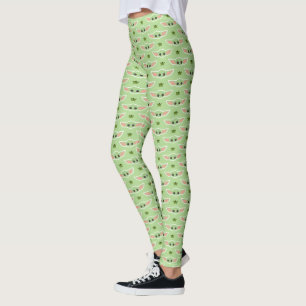 Leggings L'enfant et la grenouille motif mignon