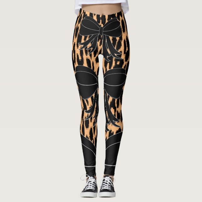 Leggings Léopard noir (Devant)