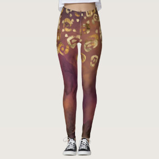 Leggings Leopard Peinture Series Design 7