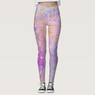 Leggings Leopard Peinture Series Design 8