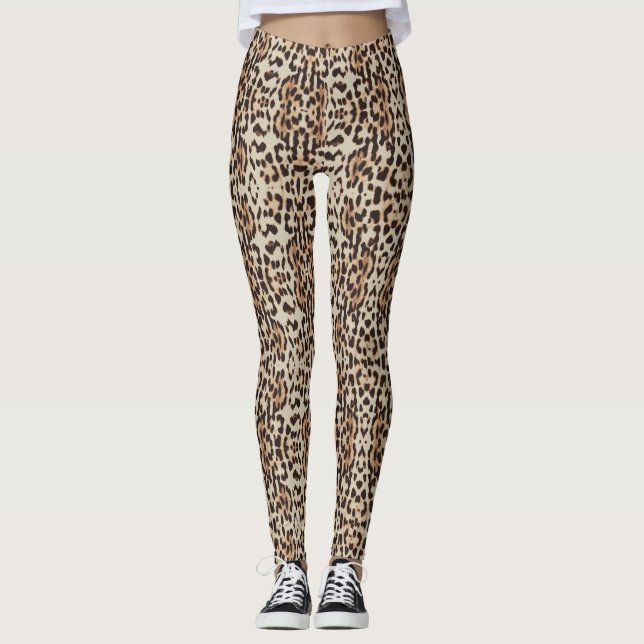 Leggings Leopard Spots Motif Thunder_Cove (Devant)