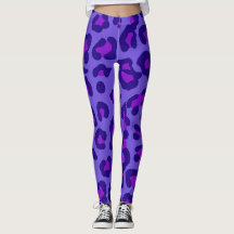 Leggings léopards de bleuets