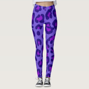 Leggings léopards de bleuets