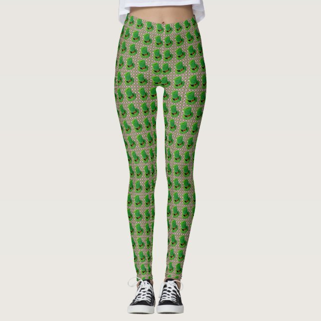 Leggings Leprachaun Casquette St. Patrick's Day Imprimer Le (Devant)