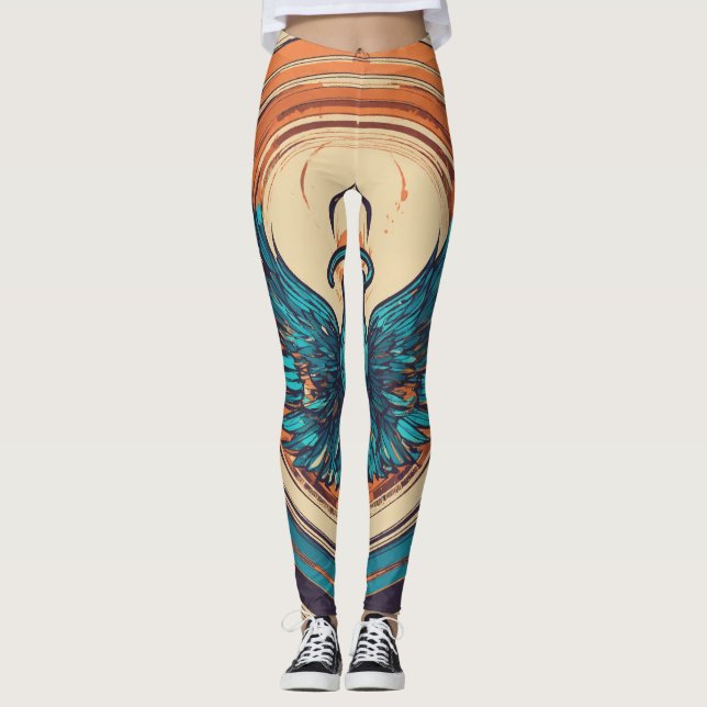 Leggings "Les ailes en mouvement" (Devant)