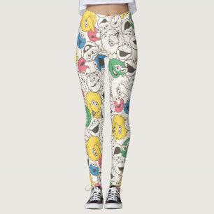 Leggings Les amis de 1, rue Sésame   Motif principal grosse