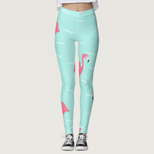 Leggings Les flamants roses de la mer bleue