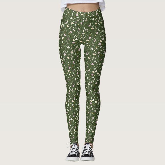 Leggings Les Fleurs Sont Le Langage Universel De La Beauté (Devant)
