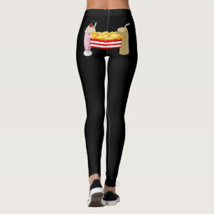 Leggings Les Fries Vont Avec Les Jambes Secouées