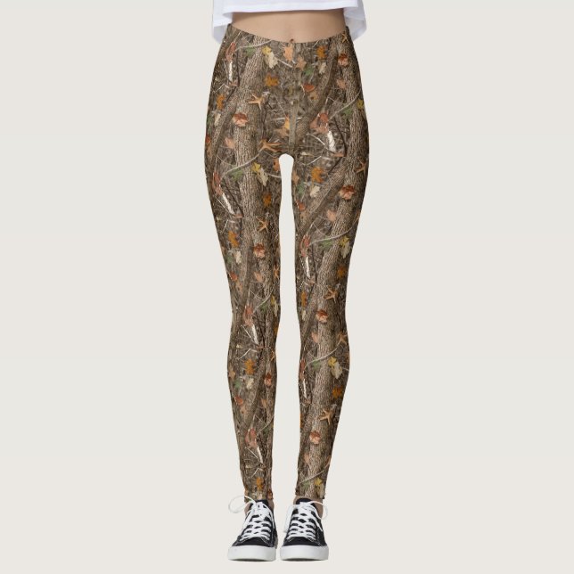Leggings Les guêtres de la femme foncée de Camo (Devant)