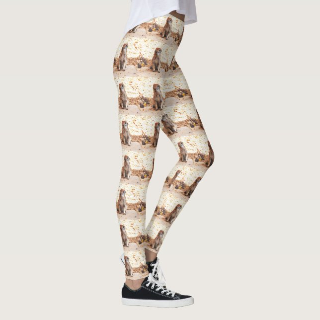 Leggings Les guêtres des femmes de "arachide" (Droite)