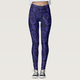 Leggings Les guêtres des femmes mauve-foncé riches de