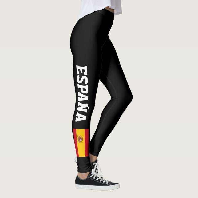 Leggings Les guêtres espagnoles de drapeau pour la forme (Droite)