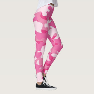 Leggings Les jambes de camouflage rose dames