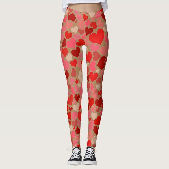 Leggings Les jambes des femmes de coeur (Devant)