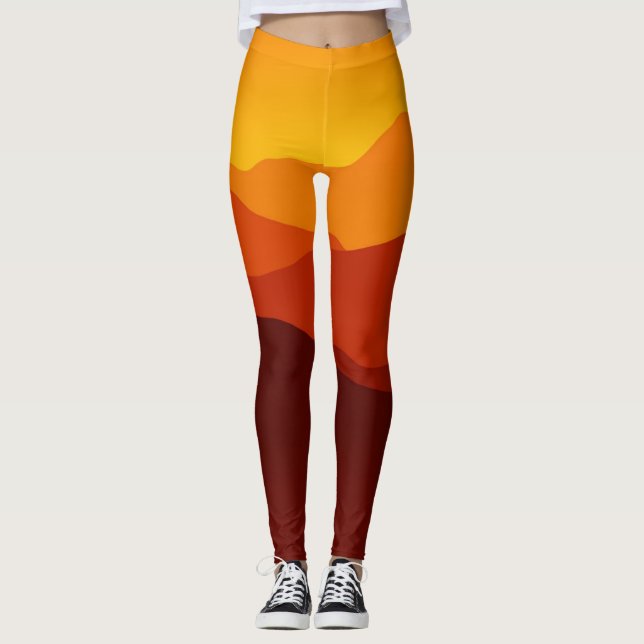 Leggings Les jambes des femmes du coucher du soleil (Devant)