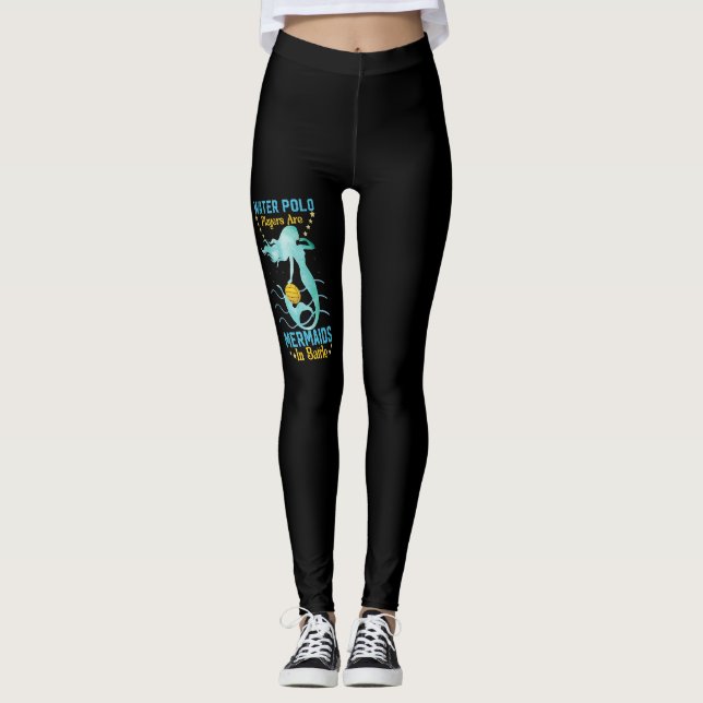 Leggings Les Joueurs De Polo D'Eau Sont Des Sirènes En Bata (Devant)