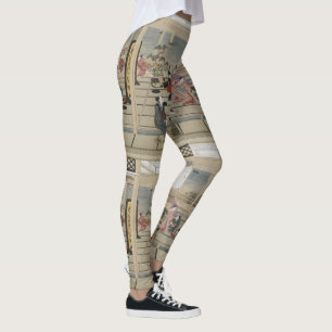 Leggings Les légumineuses d'art japonais d'Utamaro