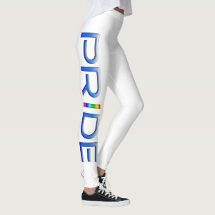 Leggings Les lettres métalliques du mot de fierté de Slippe
