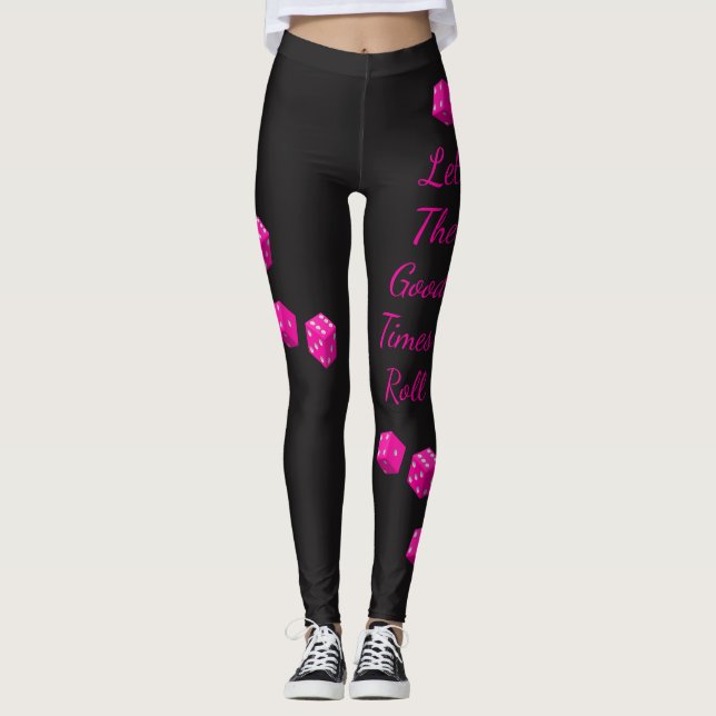Leggings Les matrices de rose de Las Vegas ont laissé le (Devant)