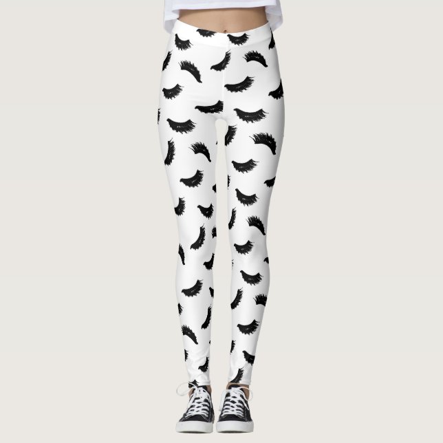 Leggings Les mèches modèlent des prolongements modernes de (Devant)