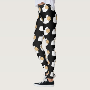 Leggings Les moutons conçoivent le noir
