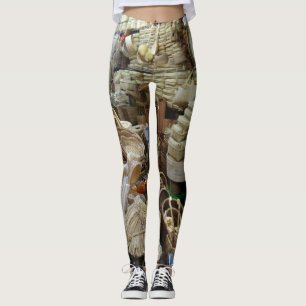 Leggings Les paniers d'un magasin de cuisine créent des cou
