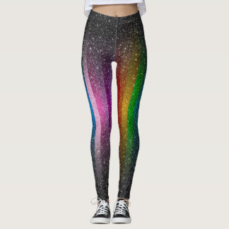 Leggings Les parties scintillantes colorées miroitent des