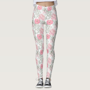Leggings Les pivoines roses