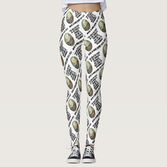 Leggings Les problèmes du monde de Montaigne : la grammaire (Devant)