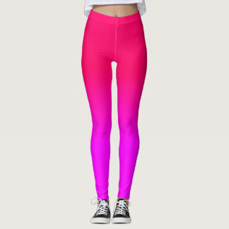 Leggings Les roses indien et la couleur rose au néon