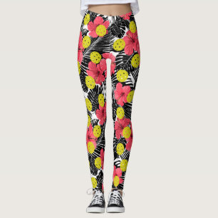 Leggings Les sports de glisse de Pickleball Tropical Red Hi