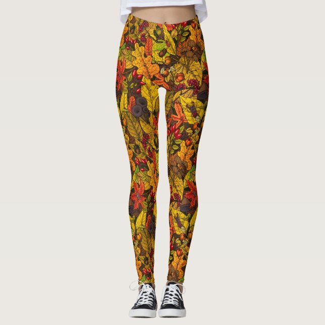Leggings Les trésors d'automne (Devant)