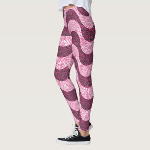 Leggings Les vagues pavées portugaises en rose