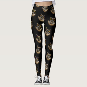 Leggings Les yeux dorés d'une chouette spectaculaire
