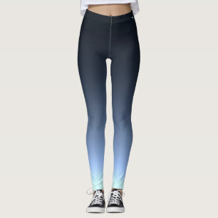 Leggings Lever de soleil bleu tôt