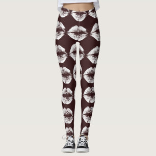 Leggings Lèvres blanches #25